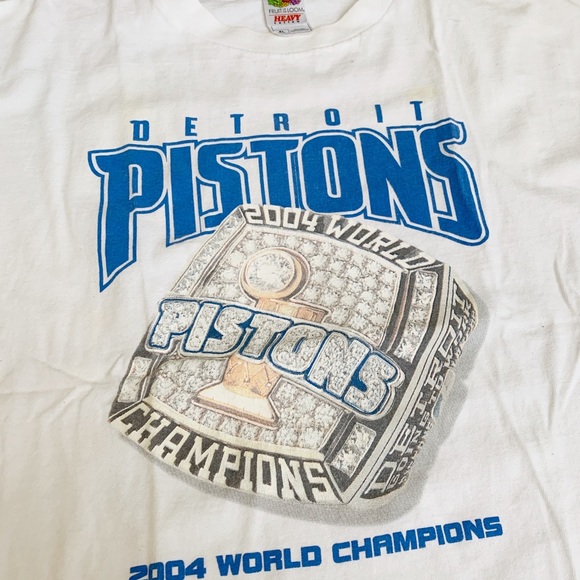 RARE Detroit Pistons 2004 champion vintage tee NBA - Picture 1 of 4